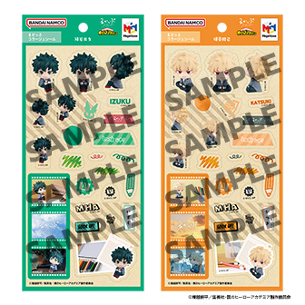 るかっぷコラージュシール 僕のヒーローアカデミア 緑谷出久／爆豪勝己