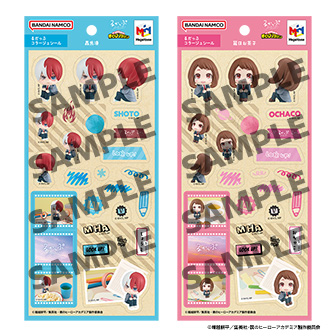 るかっぷコラージュシール 僕のヒーローアカデミア 轟焦凍／麗日お茶子